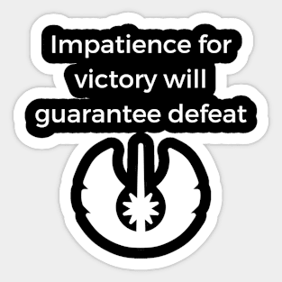 Impatience Among the Stars Sticker